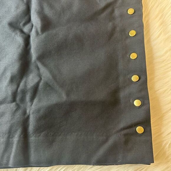 Worthington Black Pencil Skirt With Snap Button Detail Size 4 - Picture 10 of 11